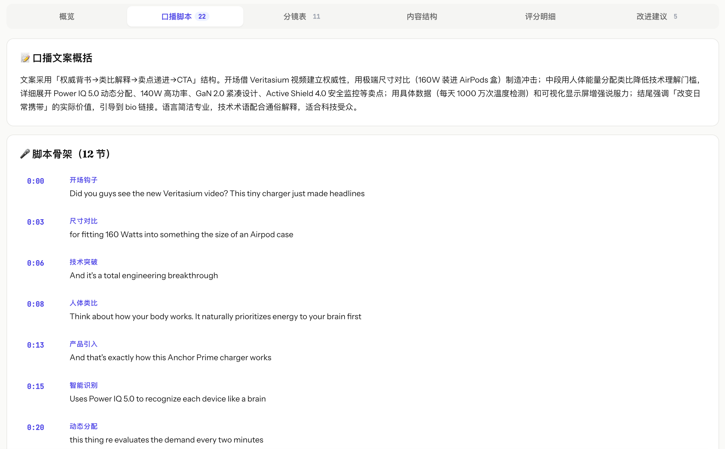 TikTok、Ins、YouTube 一键全拆:AI 自动出图文分镜 + 口播脚本 + 五维评分