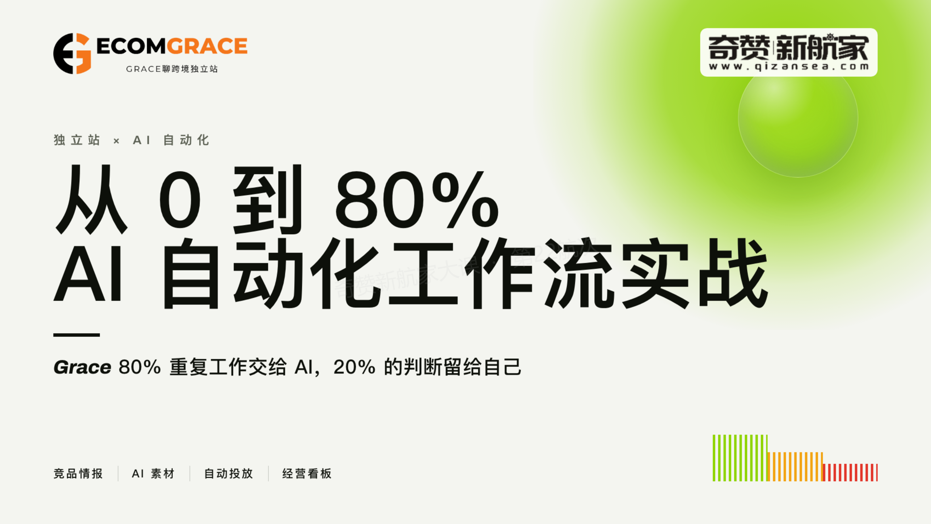 独立站×AI自动化:从0到80%AI自动化工作流实战